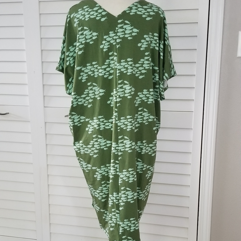 Fighting Eel Monica Dress in Mohito Fish (L) - Picture 2 of 5